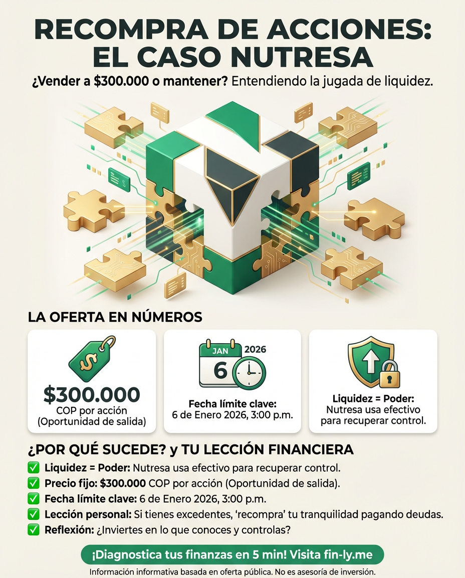 ¿Qué harías si pudieras recomprar tus propias deudas? El espejo de Nutresa