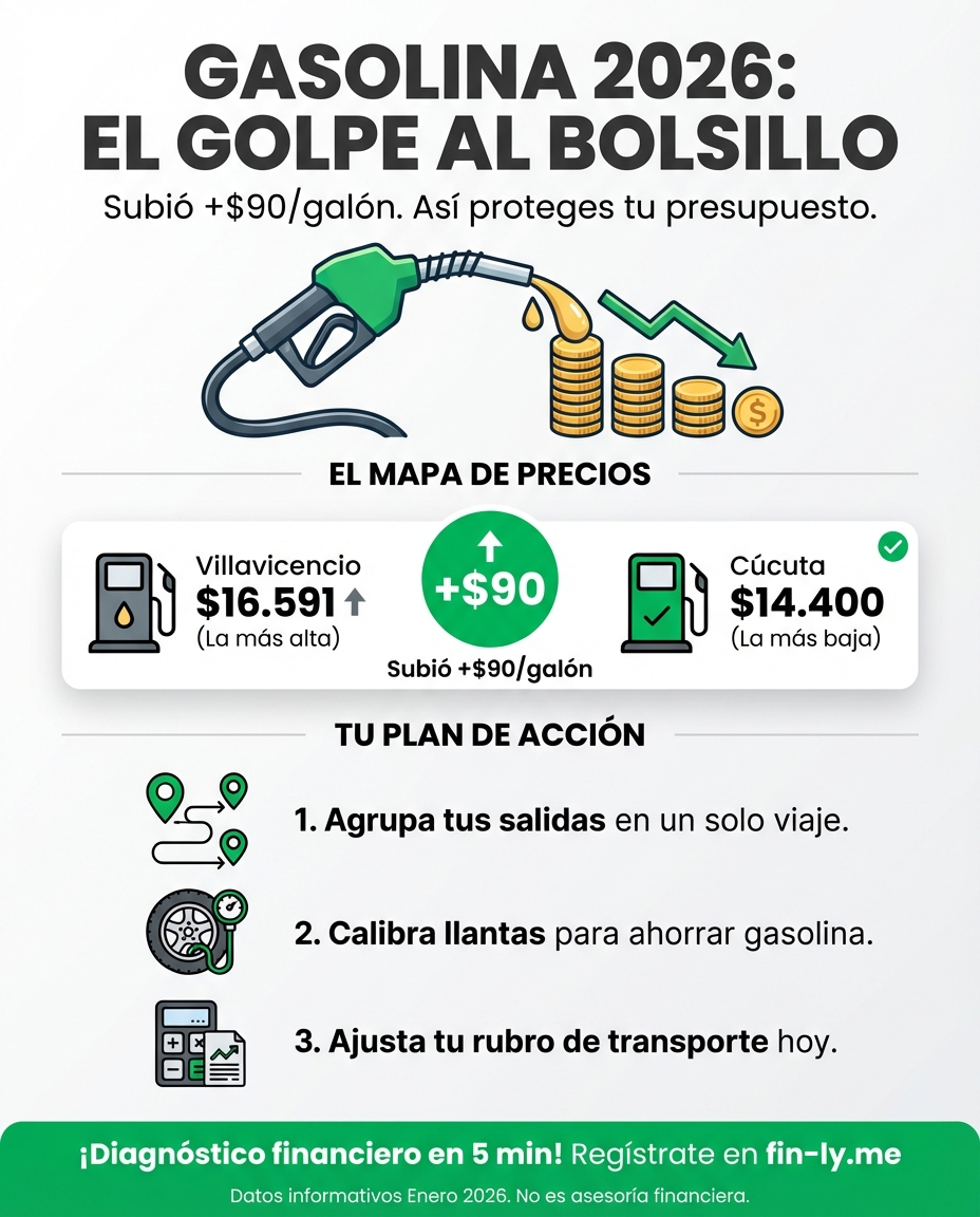 Gasolina al alza: ¿Por qué tu presupuesto de enero ya se quedó sin combustible?