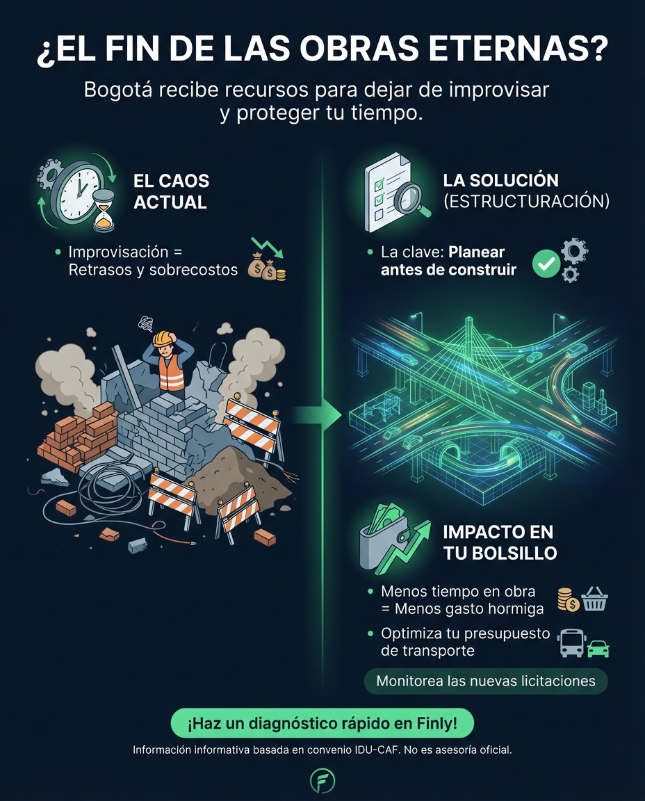 ¿Obras que nunca terminan? El plan para que Bogotá (y tu bolsillo) dejen de perder tiempo