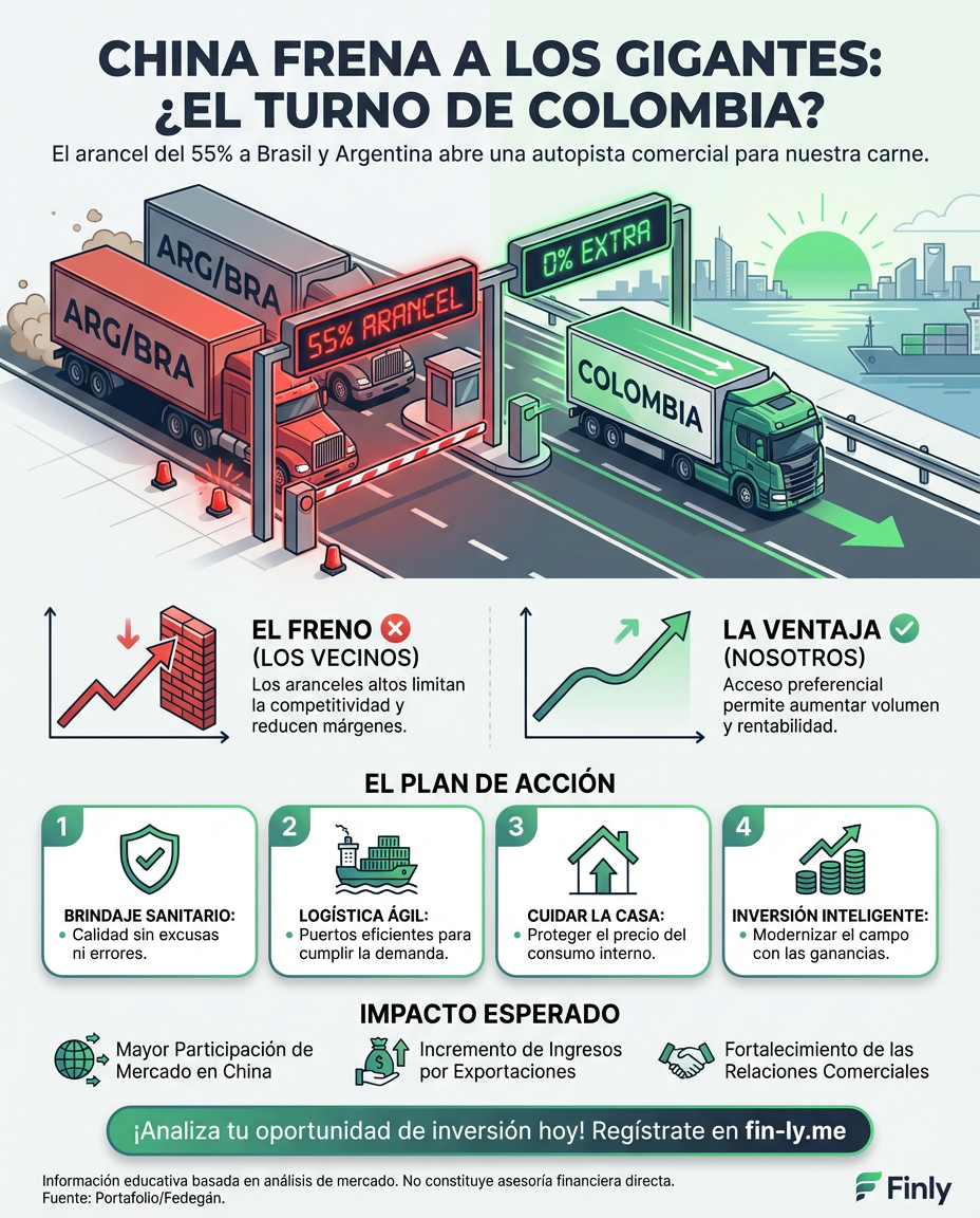 Carne colombiana al ataque: ¿Por qué el castigo a Brasil y Argentina es tu mejor lección de ahorro?
