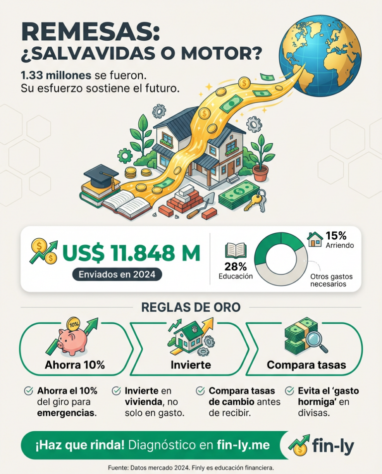 Más de un millón de colombianos han buscado fuera lo que el país no les dio, enviando cifras récord para sostener a sus familias. Es el reflejo de quien trabaja el doble para cubrir el arriendo y el estudio de los suyos. ¿Estás usando las remesas para sobrevivir o para construir libertad? 🇨🇴💰