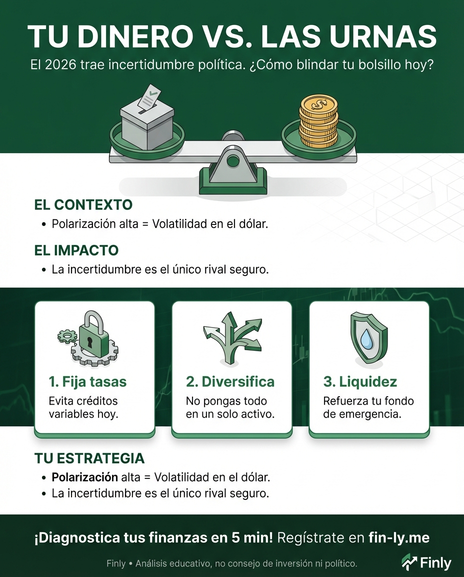 El panorama electoral de 2026 ya se mueve y, como en tu presupuesto, las expectativas cambian según quién tome el control. Así como planeas tus metas de ahorro a largo plazo, el país empieza a definir su rumbo financiero. ¿Está tu bolsillo preparado para la incertidumbre que viene con las urnas? 🇨🇴💰