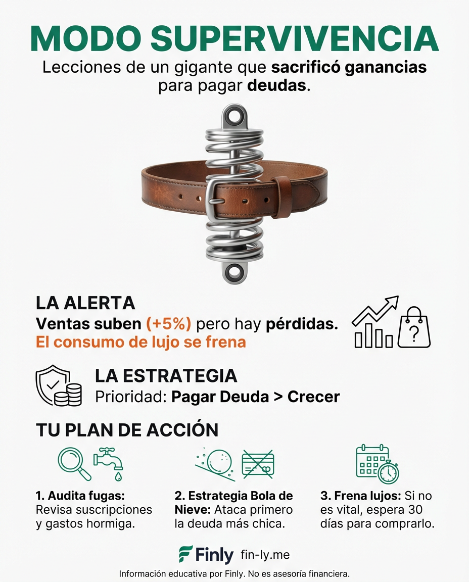 Incluso las grandes marcas sufren cuando los clientes dejan de gastar por la crisis. Como el "Ahorrador Frustrado", Fox Factory ahora sacrifica ganancias para pagar deudas y sobrevivir al bache. ¿Estás ajustando tus gastos hoy o esperando a que las deudas te obliguen a recortar? 🇨🇴📉
