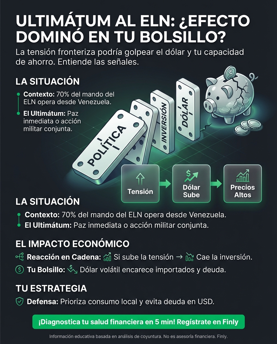 Cuando un socio rompe acuerdos, tu estabilidad peligra; lo mismo ocurre cuando el orden público frena la inversión local. Si la paz no se concreta, la incertidumbre sube y tu bolsillo paga el costo. ¿Estás listo para proteger tus ahorros ante un posible choque en la economía? 🇨🇴💰