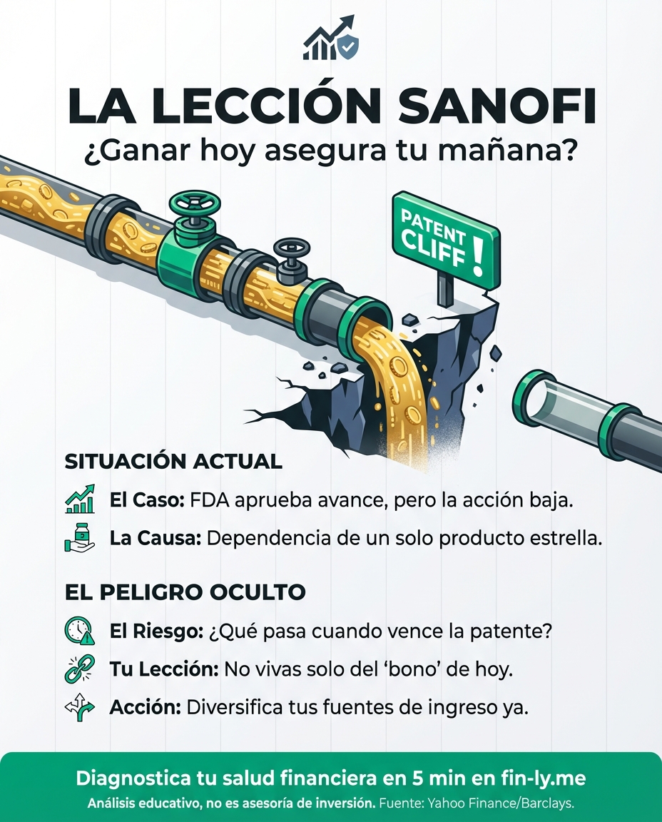 Sanofi logra avances médicos, pero los analistas dudan de su futuro a largo plazo. Es como cuando recibes un bono hoy, pero sabes que tus gastos fijos subirán el próximo mes. ¿Cómo asegurar tu estabilidad financiera cuando tus fuentes de ingresos actuales tienen fecha de vencimiento? 🇨🇴💰