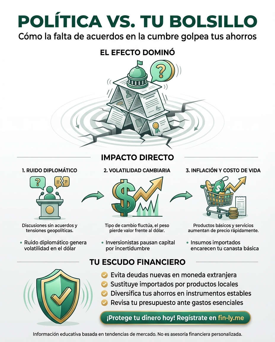 Cuando los líderes no se ponen de acuerdo, tu bolsillo siente la incertidumbre en el dólar y los precios. Es como cuando en casa no deciden el presupuesto y terminan pagando de más por falta de plan. ¿Sabes cómo proteger tus ahorros de las tensiones diplomáticas que no controlas? 🇨🇴💰