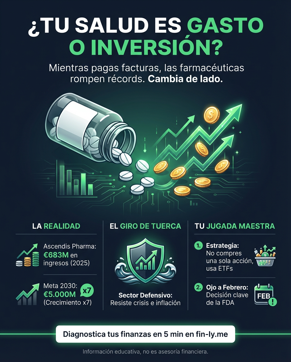Una farmacéutica celebra ganancias millonarias mientras tú sigues pagando costosos tratamientos de salud. Es como ver a tu banco reportar utilidades récord mientras tus cuotas no bajan. ¿Cómo invertir en sectores que crecen para que dejen de ser solo un gasto en tu presupuesto? 💰🇨🇴