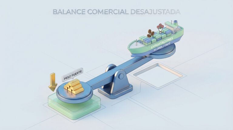 El peso colombiano se ha fortalecido un 17% y, aunque el dólar barato parece una buena noticia, está asfixiando a quienes generan empleo. Es como recibir un aumento pero que tus gastos básicos suban el doble: la ilusión de riqueza oculta un riesgo real para tu estabilidad laboral. 🇨🇴📉