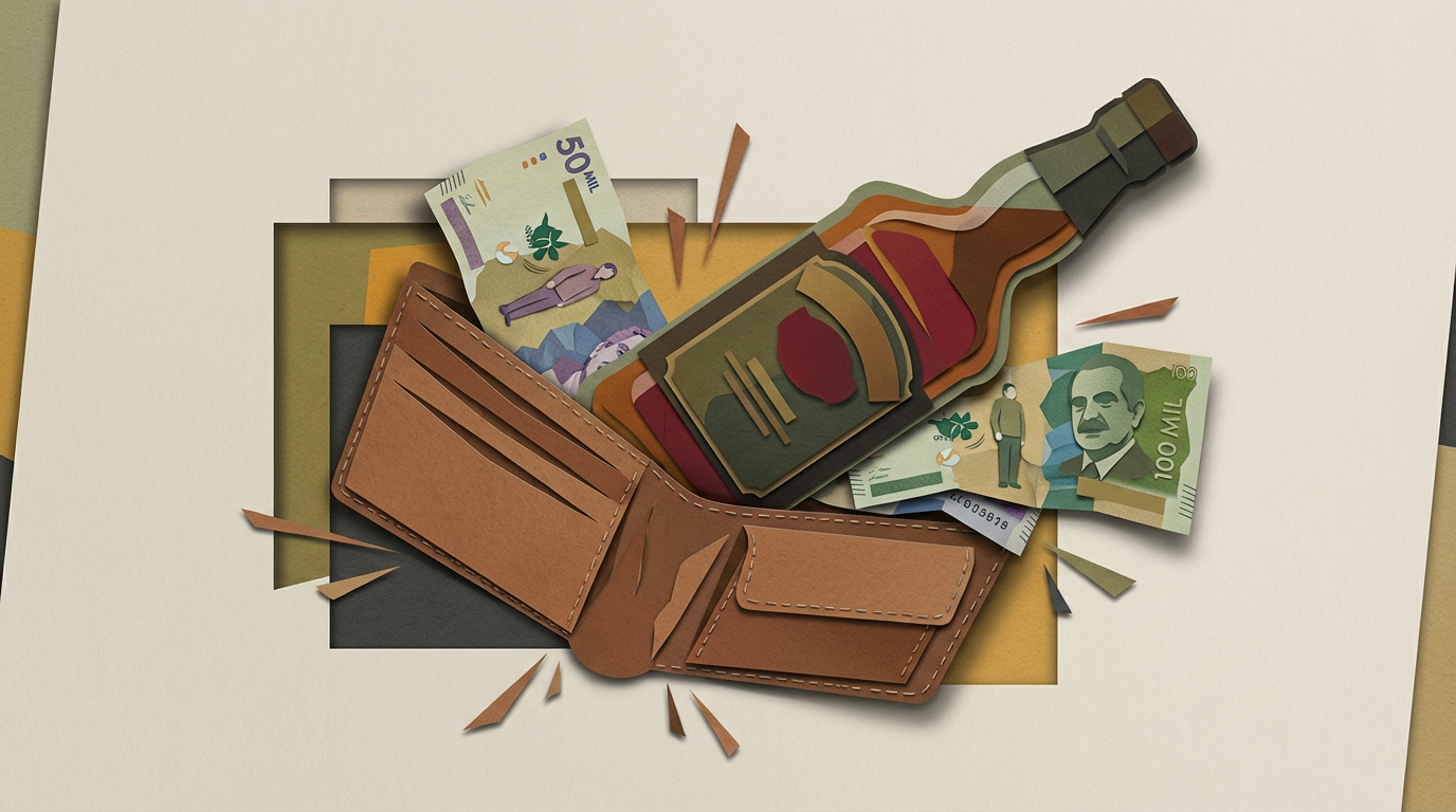 Tu próximo brindis costará casi el doble. Con el IVA saltando al 19%, botellas como el aguardiente subieron hasta un 43%, convirtiendo un gusto ocasional en un gasto que desajusta tu quincena. ¿Sacrificarás otros antojos o aprenderás a presupuestar tu ocio antes de que tu bolsillo se embriague de deudas? 🇨🇴💰