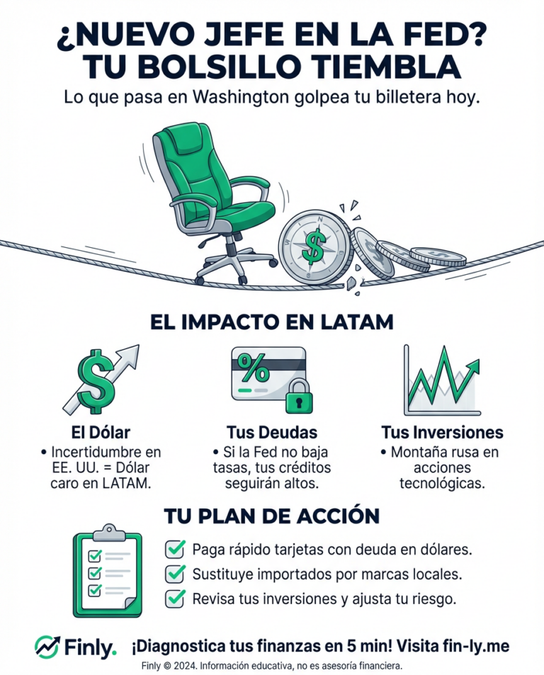 La incertidumbre por el nuevo jefe de la Fed tiene a los mercados en vilo. Es como cuando en tu empresa anuncian cambios de jefe y no sabes si te subirán el sueldo o te apretarán más el cinturón. ¿Está tu bolsillo preparado para los cambios que vienen desde EE. UU.? 🇨🇴💰