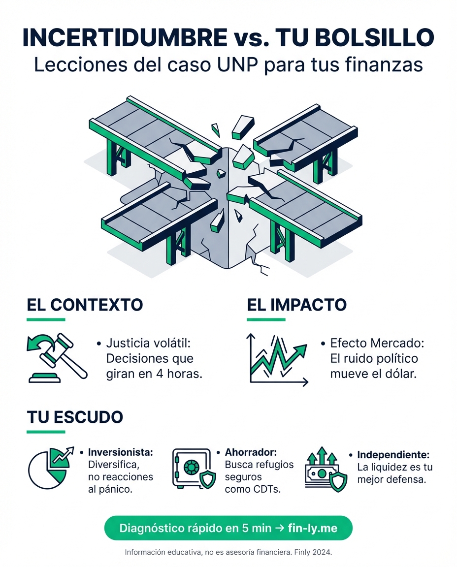 Cuando las reglas cambian en minutos, tu seguridad financiera queda en el aire. Es como cuando el banco te promete una tasa y luego la retira: la incertidumbre es el peor enemigo de tu bolsillo. ¿Cómo proteger tus ahorros frente a decisiones que no puedes controlar? 🇨🇴💰