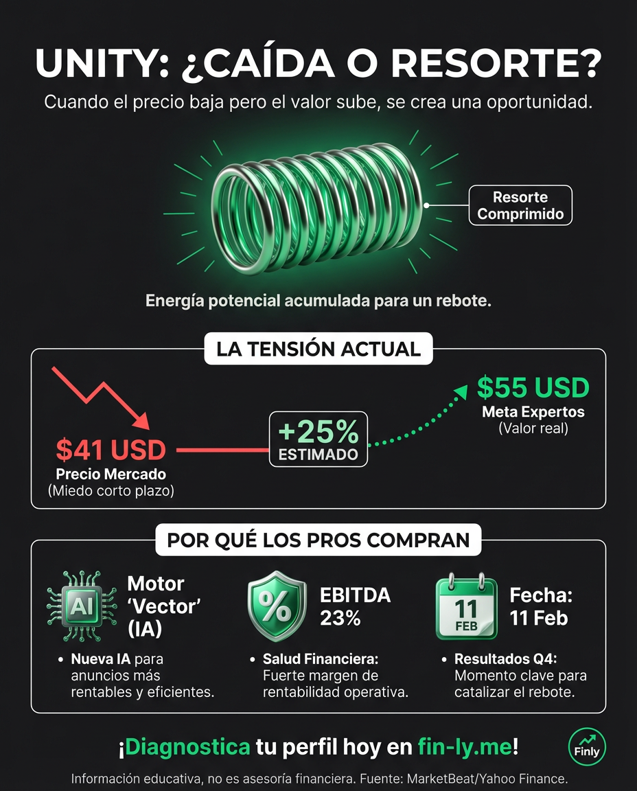 Imagina que tu salario baja mientras tus gastos están bajo control: esa es la tensión de Unity hoy. Como a un freelancer con pocos clientes pero mejores herramientas, los expertos creen que su valor real saltará pronto. ¿Sabes identificar cuándo una caída es una oportunidad o solo un riesgo? 📉💰