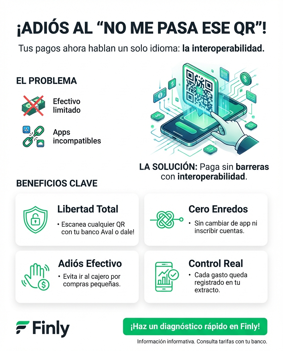 Ya no tienes que saltar entre apps ni cargar efectivo porque un QR no te sirve. Es como cuando por fin unificas tus deudas: menos enredos y más control de tu tiempo. ¿Estás aprovechando estas herramientas para simplificar tu flujo de caja o sigues atrapado en la burocracia bancaria? 💰🇨🇴