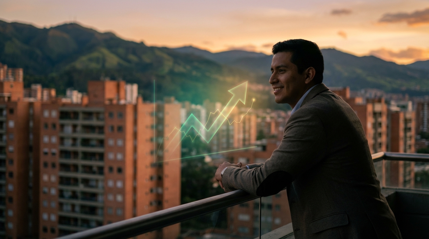La Bolsa de Colombia vive su mejor momento en años, pero mientras los grandes ganan, muchos colombianos siguen viendo los toros desde la barrera por falta de capital. Es como cuando el comercio sube ventas y tú apenas cubres el arriendo. ¿Vas a seguir dejando que la inflación te gane o aprenderás a poner tu ahorro a producir? 📈💰