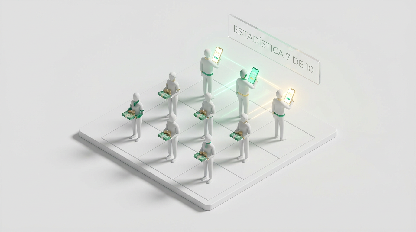 7 de cada 10 pagos en Colombia siguen siendo en efectivo, una señal clara de la informalidad y los costos que frenan tu bolsillo. Es como querer ahorrar pero seguir pagando comisiones invisibles por no estar digitalizado. ¿Tu dependencia del efectivo te está impidiendo ver dónde se escapa tu plata? 🇨🇴💰