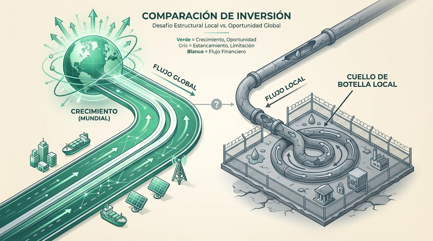 Traer tus ahorros pensionales a Colombia podría reducir tu futura mesada hasta en un 29%. Es como si hoy te bajaran el sueldo para pagar una deuda que no es tuya. ¿Estás preparado para que tu retiro dependa de la suerte del mercado local y no de una inversión global? 🇨🇴📉