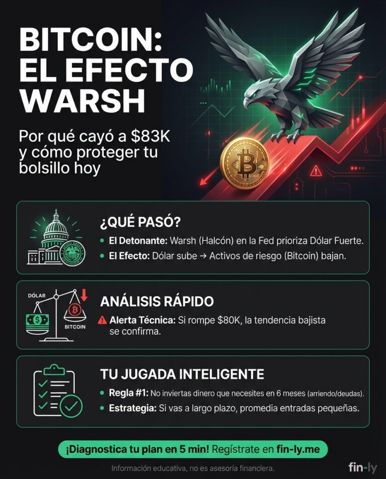 Bitcoin cayó a $83,000 tras el anuncio del nuevo jefe de la Fed, recordándonos que hasta la inversión más moderna depende de decisiones externas. Es lo mismo que sientes cuando un cambio de ley afecta tu bolsillo justo cuando empezabas a ahorrar. ¿Estás preparado para que tu plan financiero sobreviva a la volatilidad? 📉💰