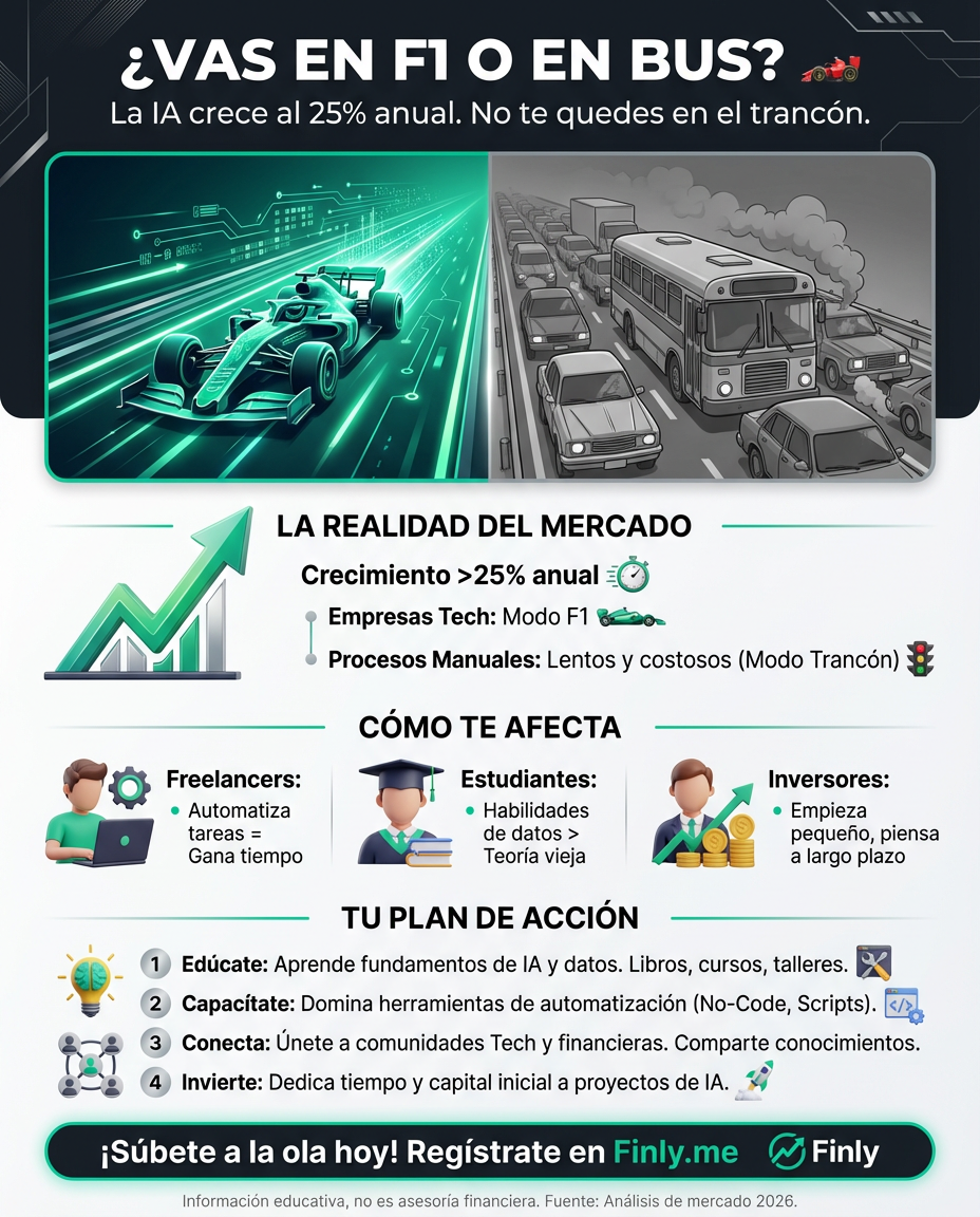 Mientras gigantes como Palantir crecen un 25% gracias a la IA, muchos seguimos atrapados en procesos lentos que nos cuestan tiempo y plata. Es como ver a otros usar un atajo mientras tú sigues en el trancón de siempre. ¿Estás ignorando las herramientas que podrían multiplicar tus ingresos? 🇨🇴💰
