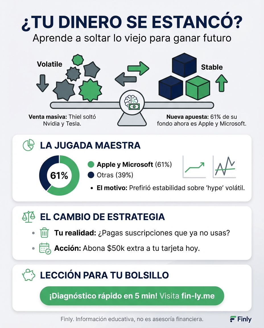 Ni siquiera los billonarios se quedan quietos con sus inversiones cuando el mercado cambia. Es como cuando decides vender lo que ya no te da rentabilidad para apostarle a algo con más futuro. ¿Estás aferrado a deudas o gastos viejos solo por costumbre mientras tu bolsillo pide un cambio? 💰🇨🇴