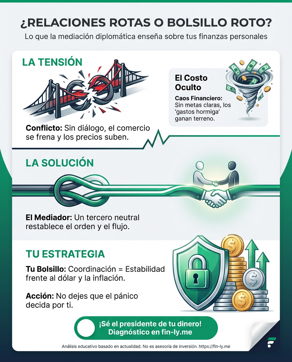 Cuando tus relaciones clave se rompen, el costo lo paga tu bolsillo, igual que ocurre con el comercio entre Colombia y Ecuador. Si no coordinas tus metas con quienes te rodean, las "mafias" de los gastos hormiga y la desinformación ganan. ¿Estás mediando tus deudas o dejando que otros decidan por ti? 🇨🇴🤝