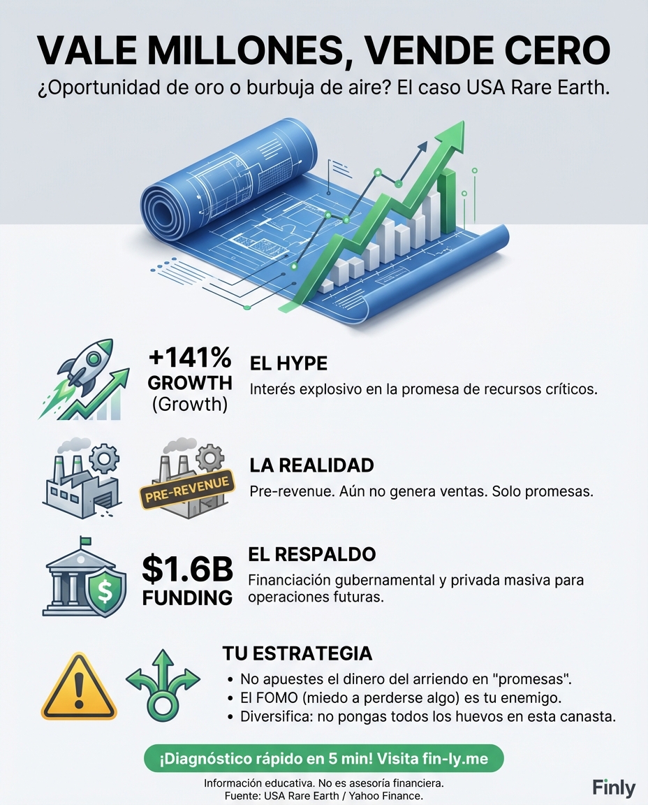 Invertir en empresas que prometen mucho pero aún no venden nada es como prestarle plata a un amigo que no tiene trabajo. Esta acción ha subido 141%, pero sigue siendo una apuesta de alto riesgo. ¿Vale la pena arriesgar tus ahorros en el próximo 'boom' o es mejor ir a la segura? 🇨🇴💰