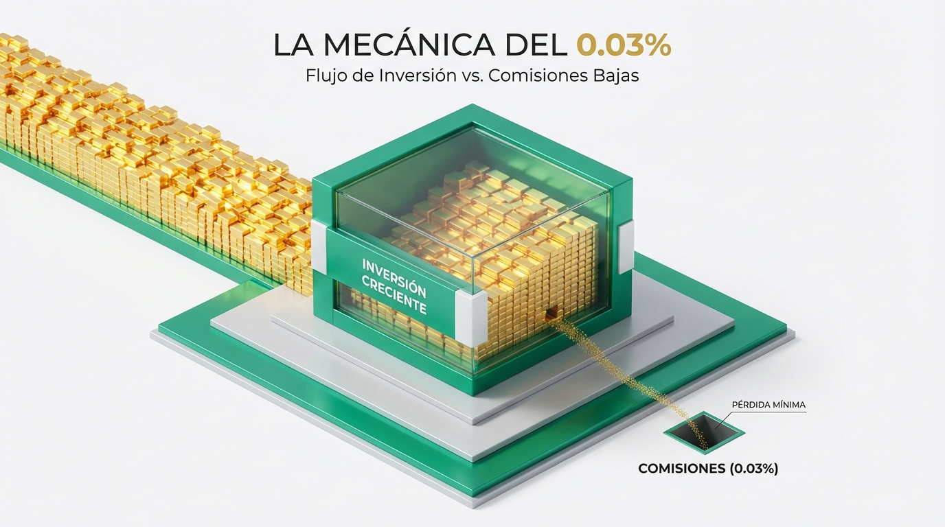 ¿Sientes que trabajas mucho pero tu ahorro no crece por las comisiones del banco? Invertir en EE. UU. puede costar solo $3 al año, evitando que los intermediarios se queden con tu futuro. ¿Estás regalando tu rentabilidad sin saberlo? 🇨🇴💰