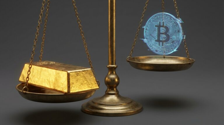 El oro brilla mientras el Bitcoin flaquea, recordándonos que lo digital no siempre es refugio seguro. Es como confiar solo en una app para tus ahorros y quedarte sin señal cuando más necesitas efectivo. ¿Sabes realmente si tu inversión aguantaría una crisis real en Colombia? 🇨🇴💰