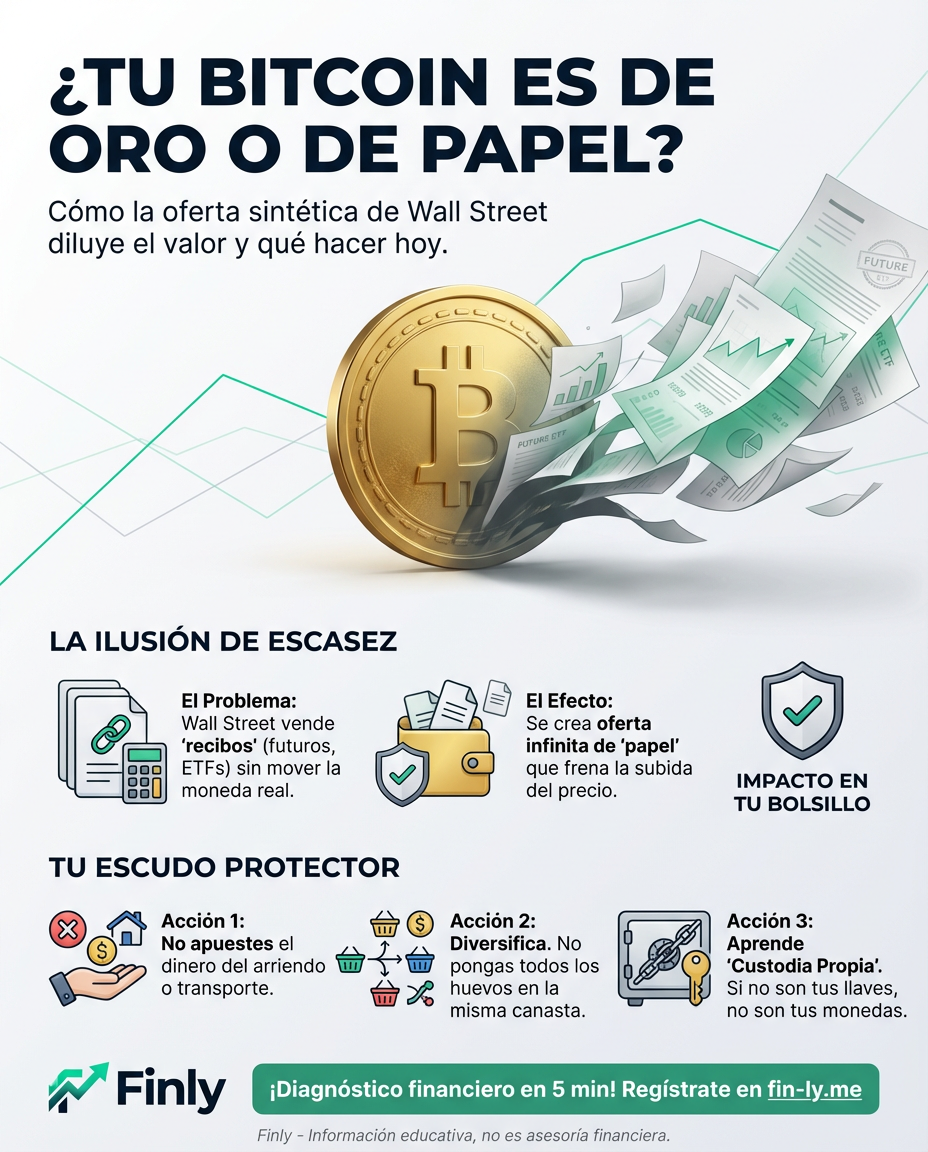 Bitcoin ya no es tan escaso como crees porque Wall Street creó un suministro infinito de 