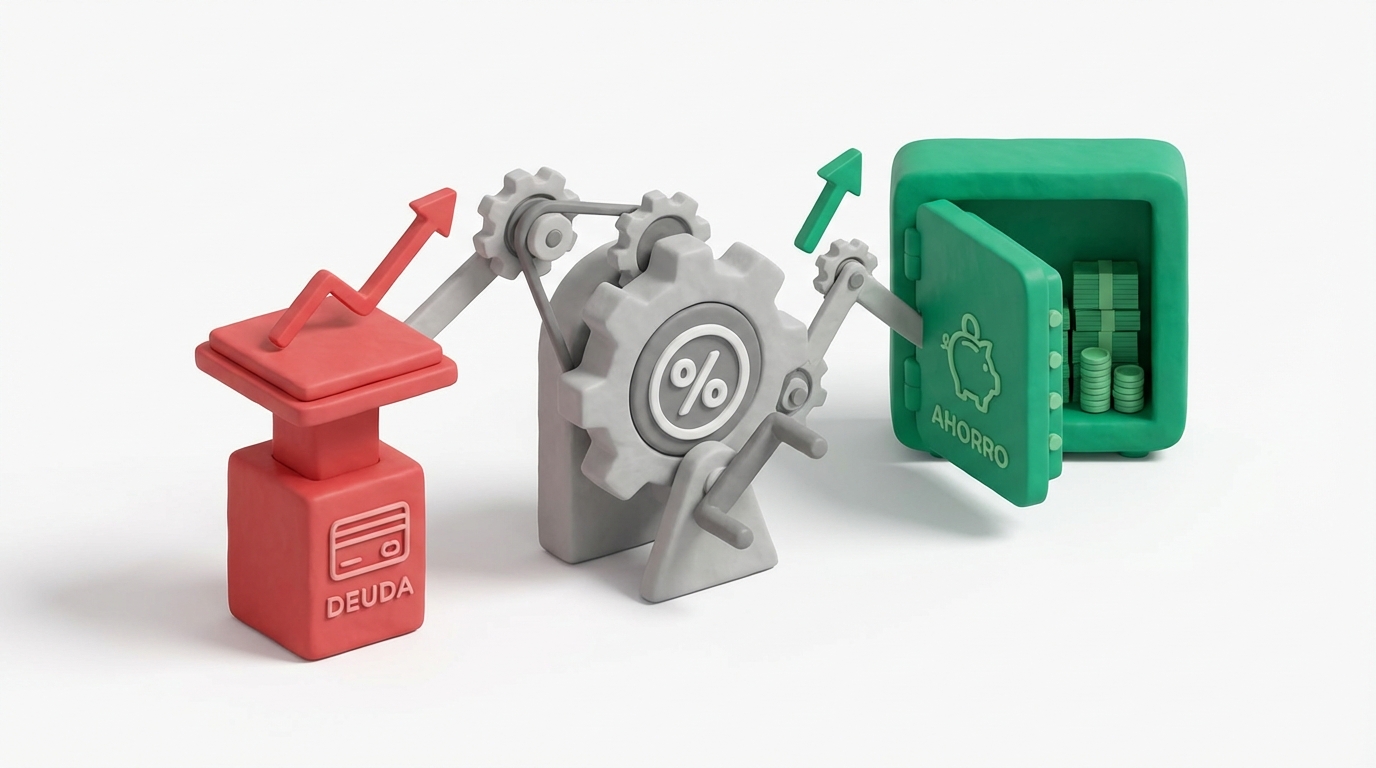 Sentir que tu salario no alcanza mientras las deudas suben es el reflejo de tasas al 10,25%. Es el mismo miedo que en 1998 hizo impagables las casas, recordándonos que el control del gasto no es opcional. ¿Estás preparado para que tu presupuesto aguante un interés más alto este año? 🇨🇴📉
