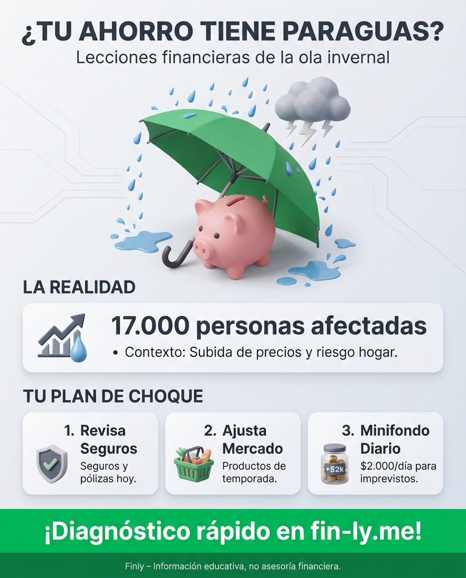 Cuando el clima golpea, hasta el ahorro más sólido se inunda. Postobón activó ayudas en 4 departamentos, recordándonos que nadie es inmune a los imprevistos de la naturaleza. ¿Tienes un plan de emergencia real o tu estabilidad depende de que no llueva? 🇨🇴💰