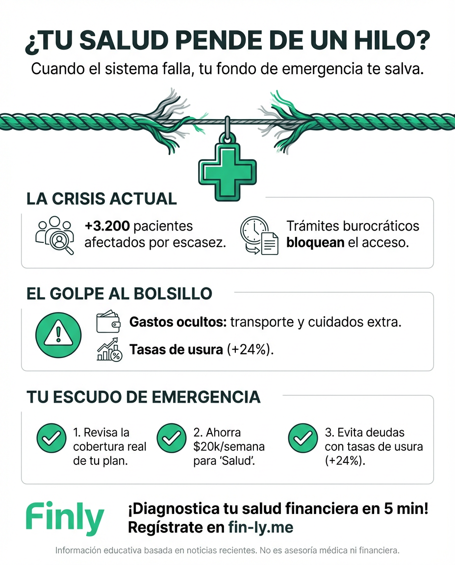 Imagina pagar tu EPS cumplidamente y que, cuando más lo necesitas, el sistema te falle. Así viven miles de familias con hemofilia, recordándonos que tu salud no puede depender solo de un tercero. ¿Tienes un fondo de emergencia para proteger a los tuyos si la burocracia te da la espalda? 🇨🇴🏥