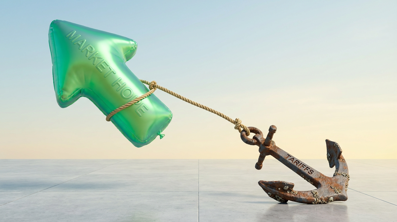 Wall Street sube esperando que bajen los intereses, pero la incertidumbre de los aranceles te recuerda que lo externo siempre golpea tu plan. Es como cuando esperas un aumento pero el dólar encarece tu mercado. ¿Estás listo para proteger tu bolsillo ante los cambios que vienen de afuera? 🇨🇴📈