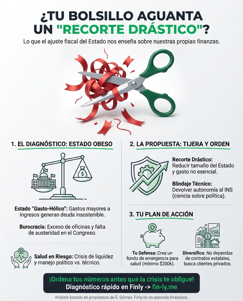 Cuando el Estado gasta más de lo que tiene, el recorte es inevitable, igual que cuando tus gastos fijos superan tu sueldo. Esta propuesta de ajuste fiscal nos recuerda que sin orden no hay salud ni ahorro que aguante. ¿Está tu presupuesto listo para un recorte drástico antes de que la crisis te obligue? 📉💰