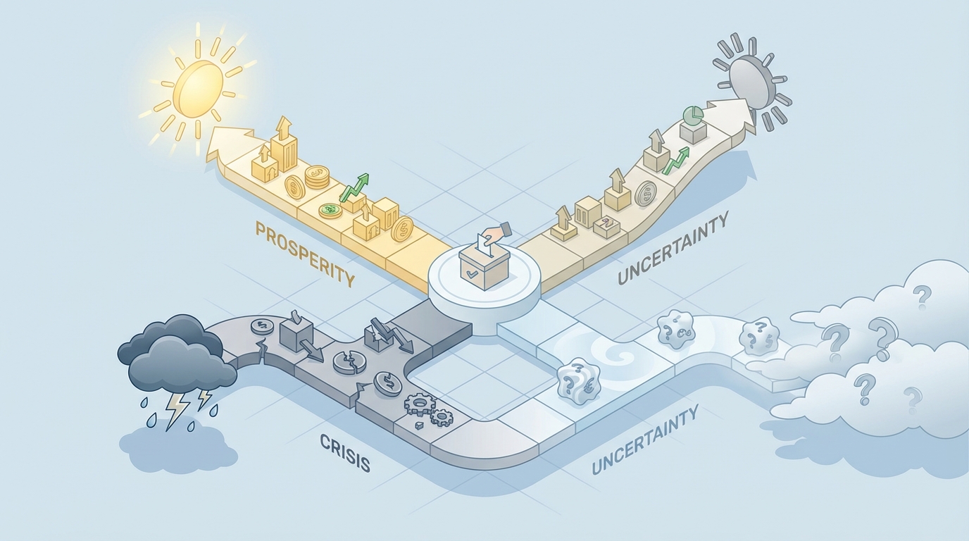 Las encuestas presidenciales se mueven y la incertidumbre política crece. Igual que cuando no sabes si tu tasa de interés subirá, el país intenta predecir su rumbo económico según quién gane. ¿Está tu bolsillo preparado para cualquier resultado electoral o sigues dejando tu ahorro al azar? 🇨🇴💰
