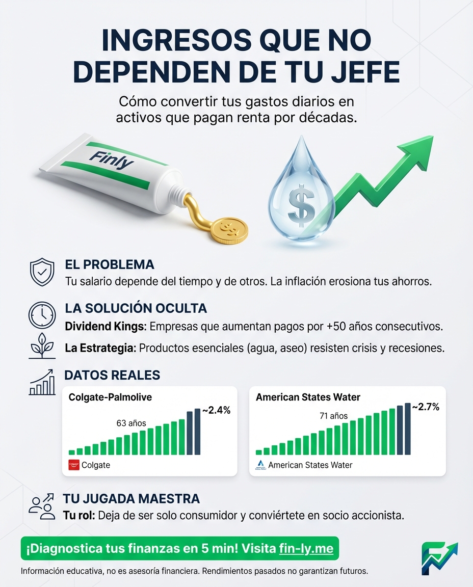 ¿Sientes que tu ahorro no crece mientras todo sube? Estas empresas llevan décadas pagando a sus dueños pase lo que pase en el mundo. Es la misma disciplina que necesitas para que tu fondo de emergencia no dependa solo de tu sueldo. ¿Sabes cómo poner a trabajar marcas que ya usas? 🇨🇴💰